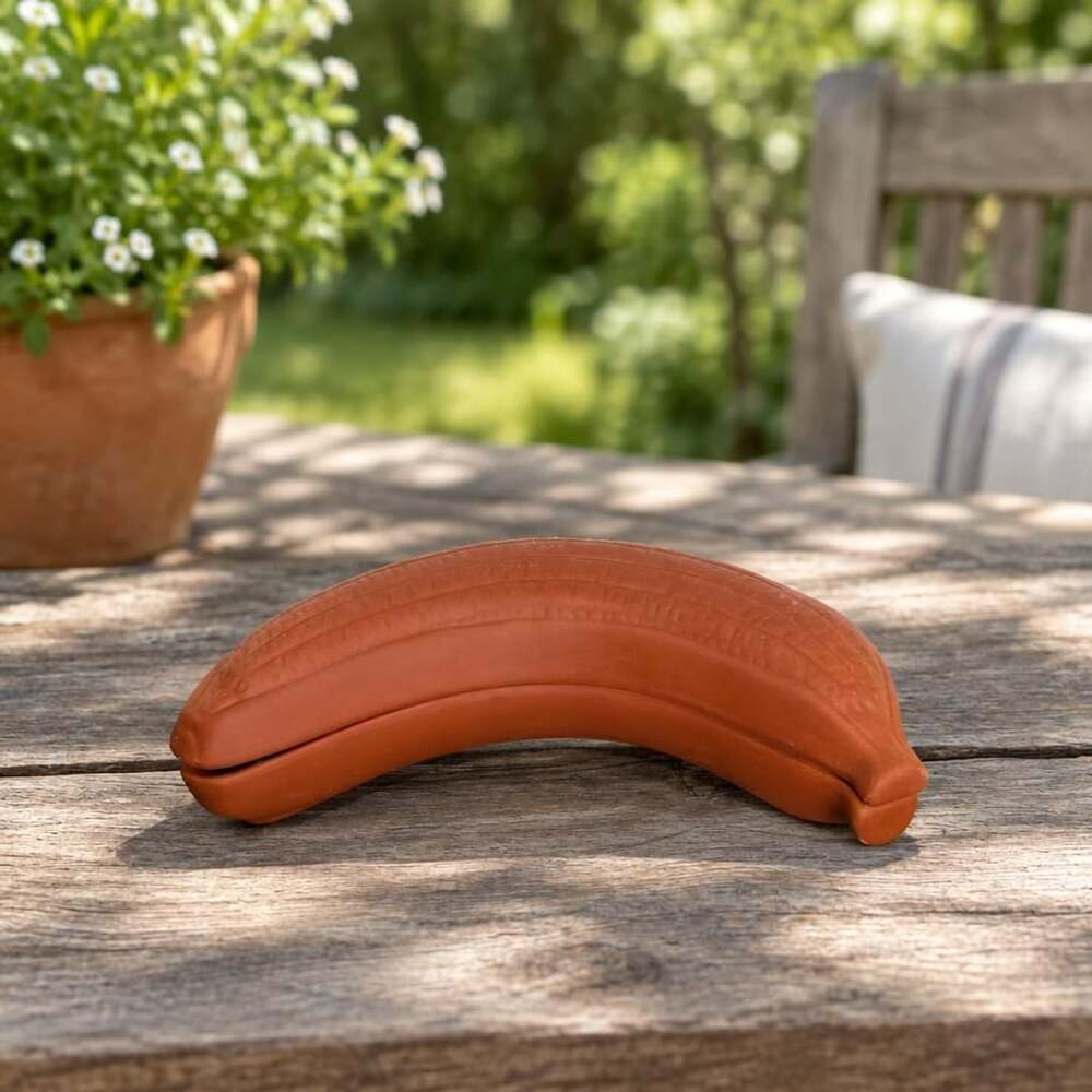 Terra Cotta Banana Baker With Lid Terracotta Clay Baking Dish